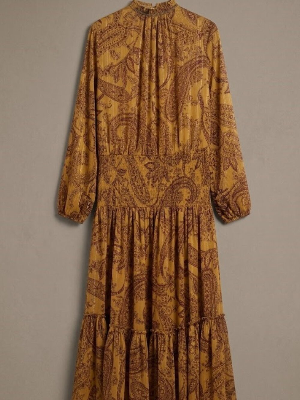 ZARA Long Sleeve Paisley Dress ZW Collection Size M $179 NWT * See description - Picture 14 of 15